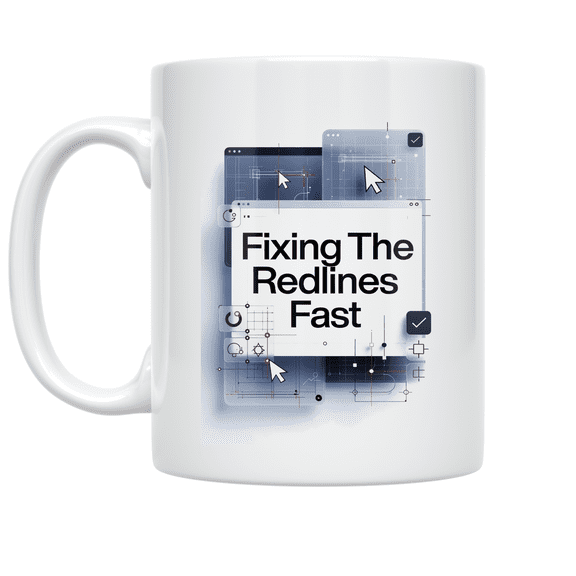 Fixing The Redlines Fast - CAD Tech Enthusiast - 11 oz Ceramic Coffee Mug