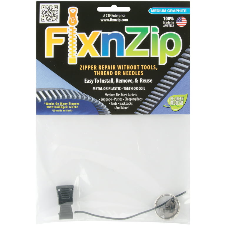 AceCamp FixnZip Zipper Repair - Nickel - 1/4 to 5/16 Tooth and