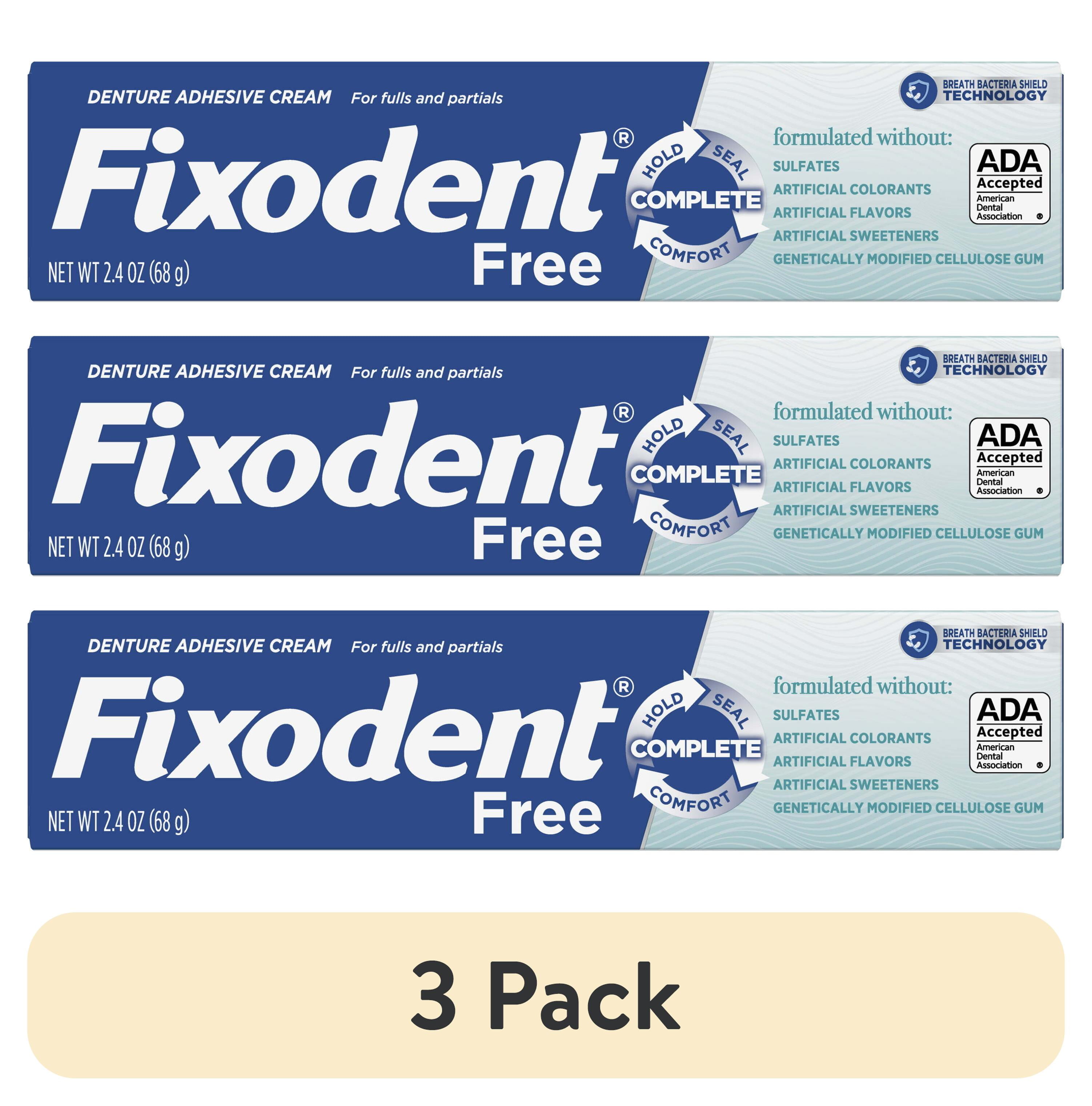 Fixodent Complete Free Denture Adhesive Cream, 2.4 oz - Fry's Food Stores