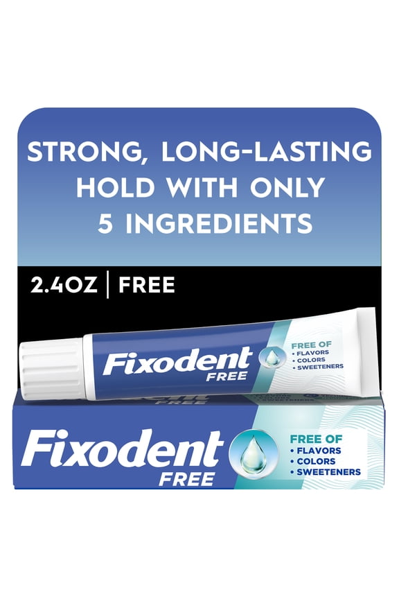 Complete Free Denture Adhesive Cream, 2.4 oz