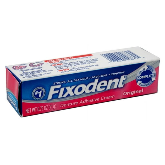Fixodent Denture Adhesive Cream Original 0.75oz (Pack of 3)