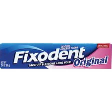Fixodent Denture Adhesive Cream Original 2.4 oz (Pack of 18)