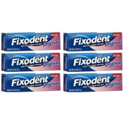 Fixodent Denture Complete Original Adhesive Cream Strong Hold Treatment With Easy Application .75 Oz Travel Size Pk 6