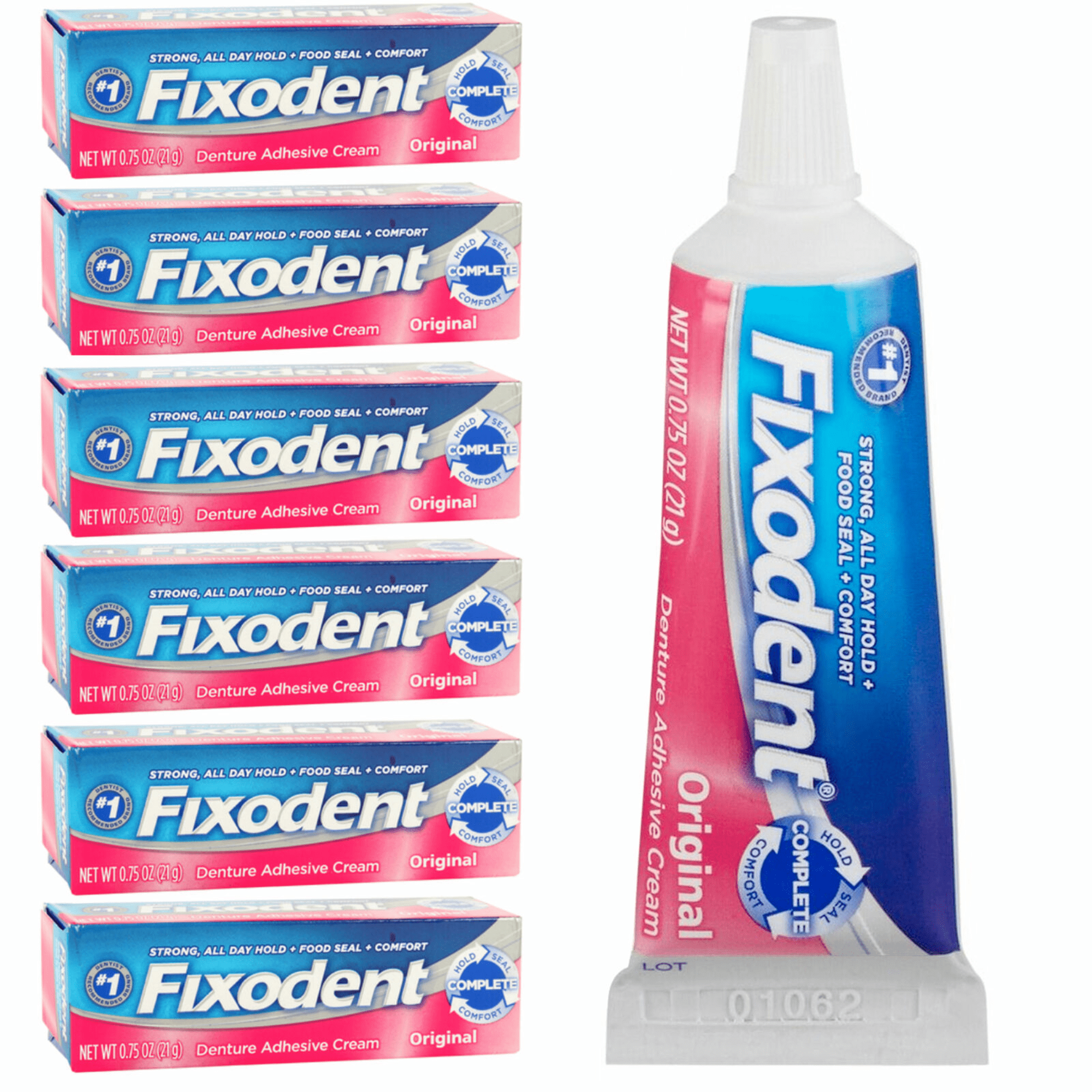 Fixodent Professional Denture Adhesive Cream Patient Sample, 0.35 oz.,  50/Box - Dental Wholesale Direct