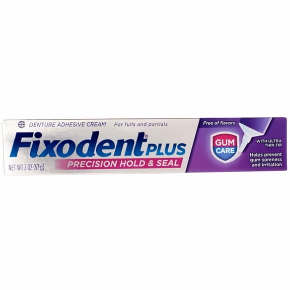 Fixodent Plus Denture Adhesive Cream (Pack of 8)