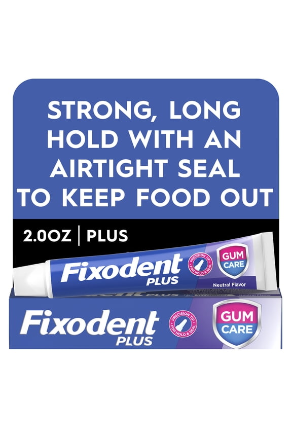 Plus Gum Care Secure Denture Adhesive 2.0oz