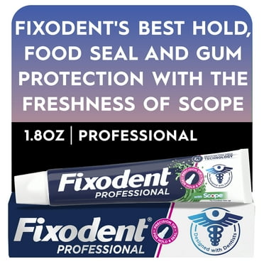Fixodent Professional Plus Scope Denture Adhesive Cream, 1.8 oz