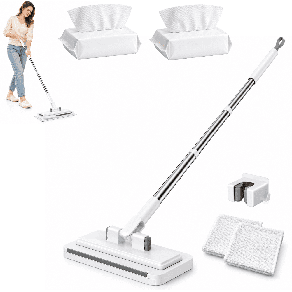 Fixolux Mop,Fixolux Cleaning Mop,One-Touch Cloth Release, 360° Rotating ...
