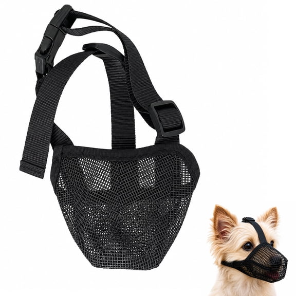 Fixparts Dog Muzzle For Small Dog,Soft Silicone Basket Design,Breathable Anti Bite|S