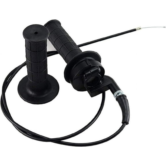 Fixrightpro Aluminum Throttle Housing with Throttle Cable and Rubber Twist Grips
