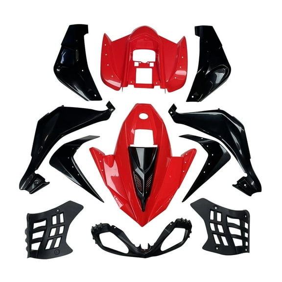 Fixrightpro Red ATV Fender Kit, 6 Pieces, Plastic, for Kids ATVs
