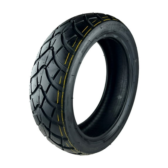 Fixrightpro Scooter Tubeless Tire Front/Rear 120/70-12 Motorcycle Tire