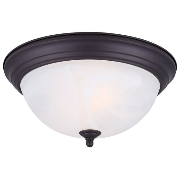IFM41313-Canarm Inc-2 Light Flush Mount-6.25 Inches Tall and 13 Inches Wide-Oil Rubbed Bronze Finish