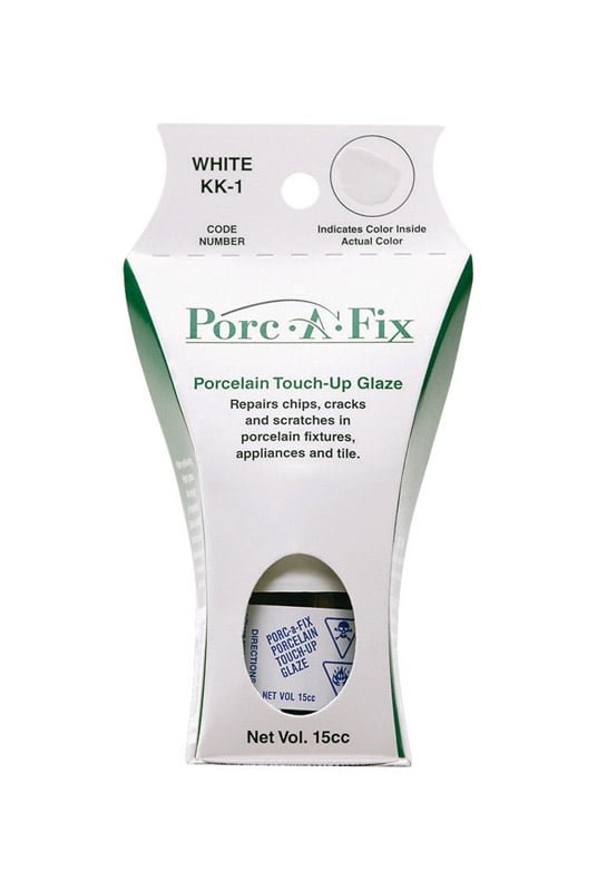 PorcAFix Kohler White Touchup Paint for Porcelain Tubs & Sinks, 15cc