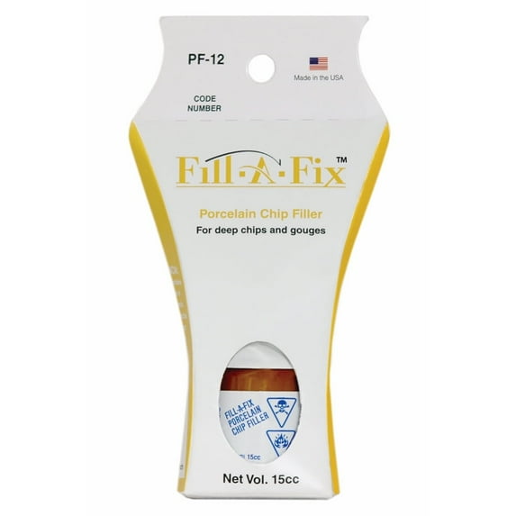 Fixture-Fix Porcelain Chip Filler for Deep Chips & Gouges, Fill-A-Fix, PF-12
