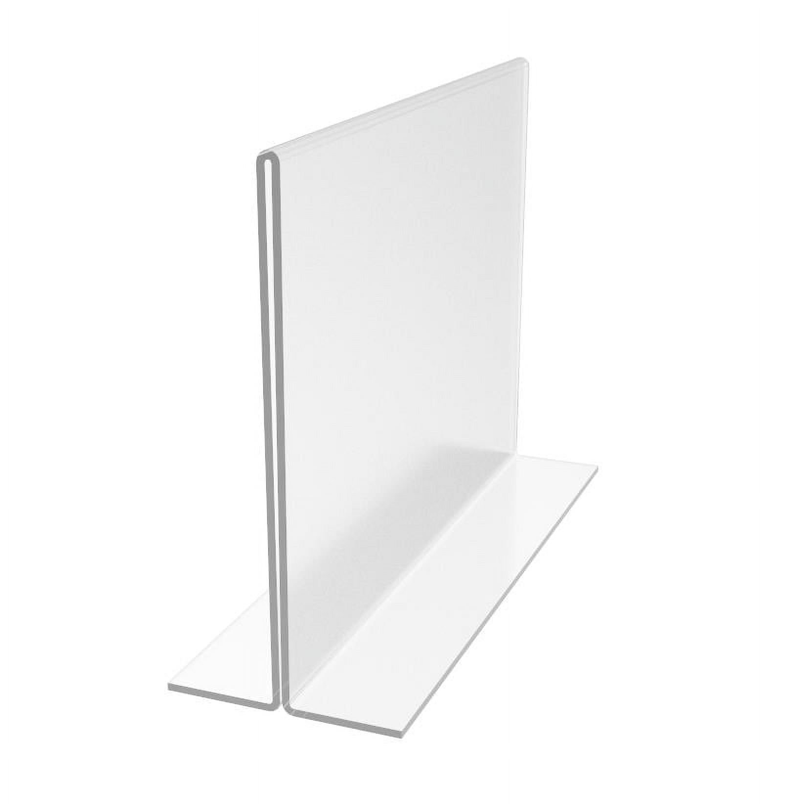 FixtureDisplays® 12PK 7 x 5" Clear Acrylic Sign Holder for Tabletops