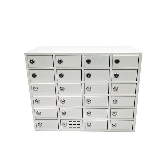 FixtureDisplays 23 Slot USBCellphone Locker Storage Charging Station Class Camp Security No-Phone 15257