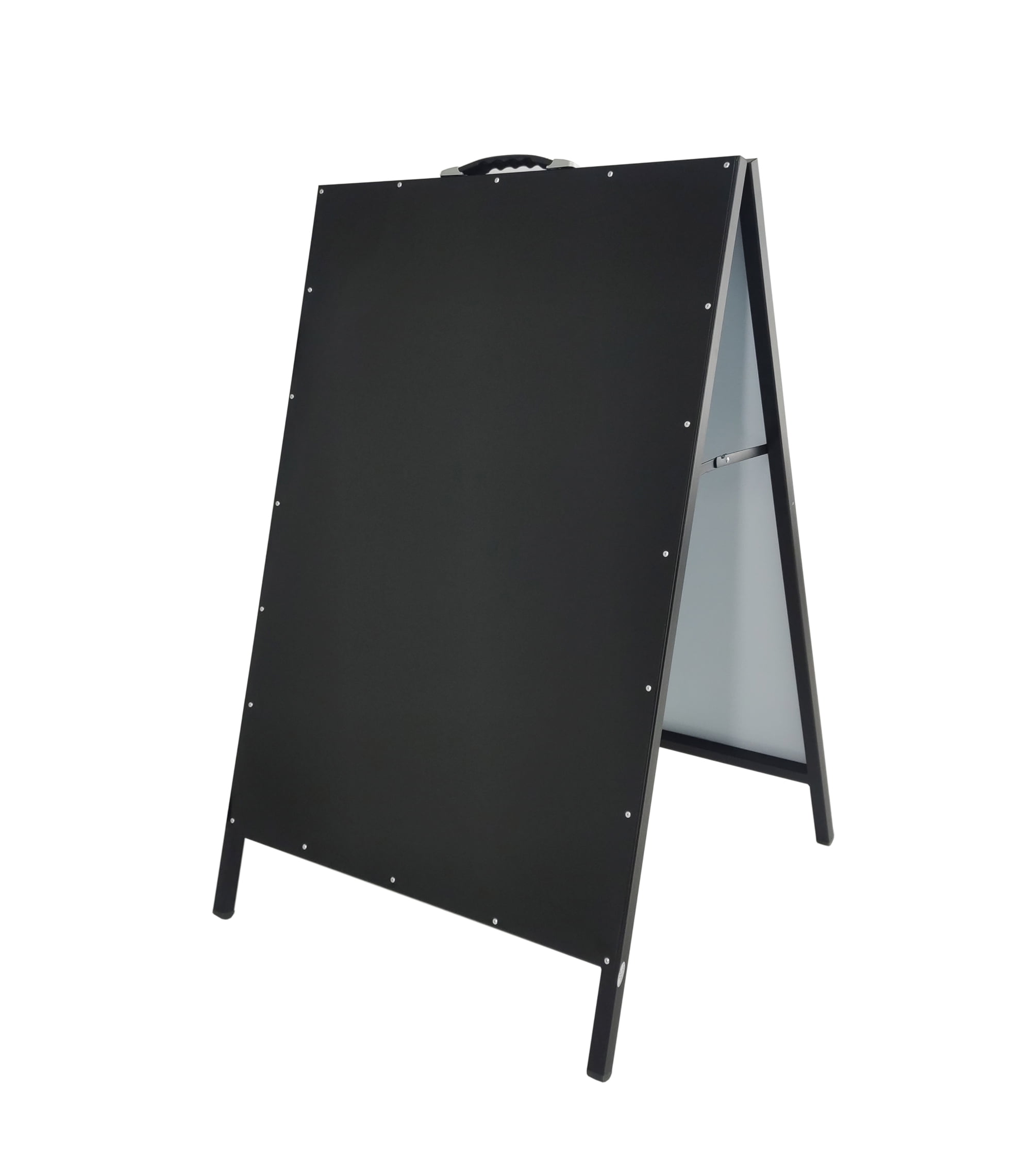 FixtureDisplays® AFrame Black Menu Board All Metal Dry Erase Sidewalk Advertising Sign Store