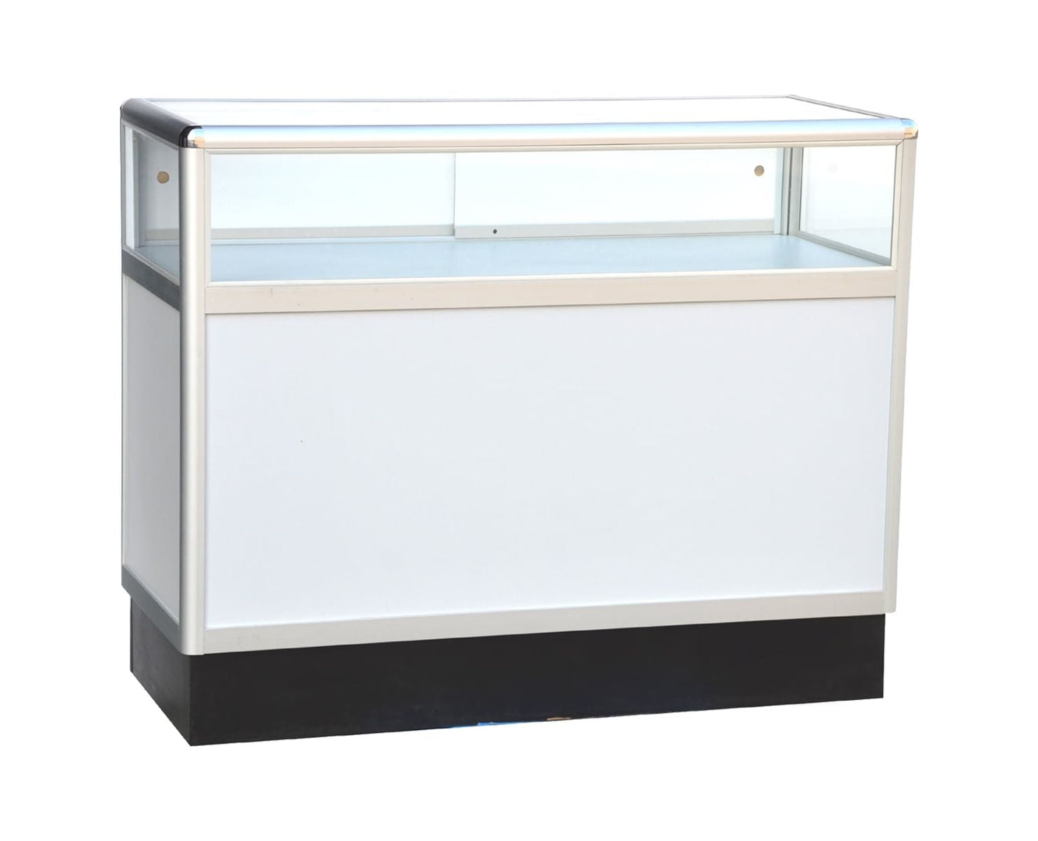 FixtureDisplays® Aluminum showcase 1/3 vision knock down 48 inch frame