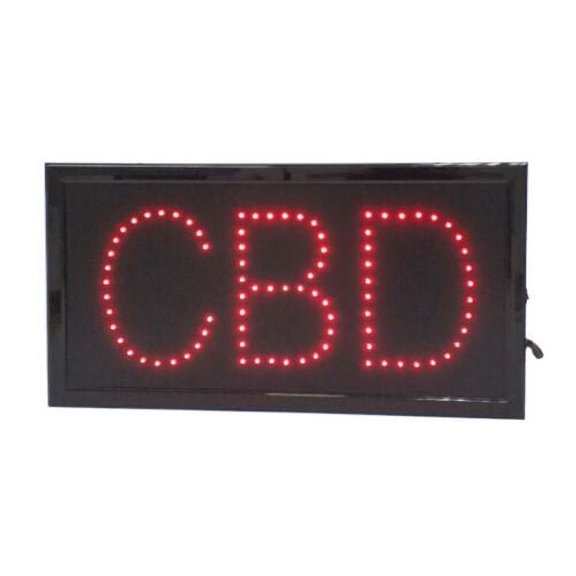 FixtureDisplays CBD LED Sign Store Window Hanging For Sale Business Advertising 15141