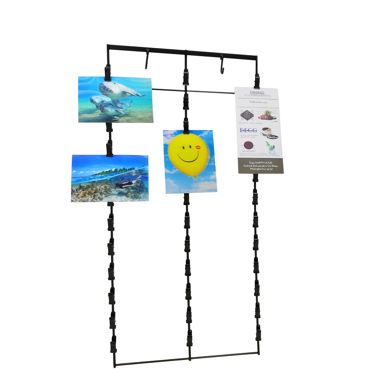 FixtureDisplays® Wall Mount Potato Chips Clip Hangers End Cap S Hook