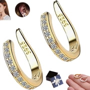 Fixura Ear Clips - Ear Corrector Clip & Clip On Earrings - Pierceless Adjustable Cuff for Women, Breathable Skin-Friendly Design