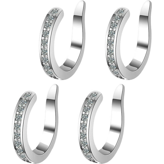 Fixura Ear Clips, Zafiller Ear Clip, Ear Corrector Clips, Thin Chunky Ear Cuffs Non Piercing for Women