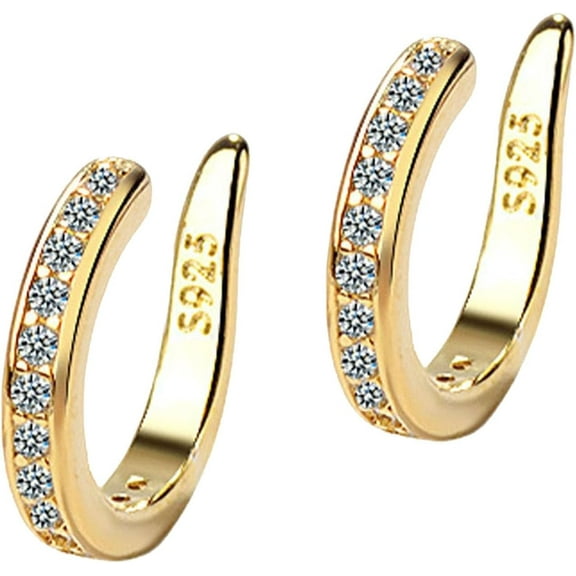 Fixura Ear Corrector Clips, Zafiller Ear Clip, Adjustable Pierceless Cuffs Thin & Chunky for Women