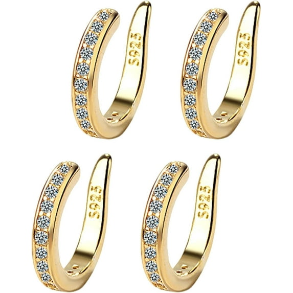 Fixura Ear Corrector Clips, Zafiller Ear Clip, Adjustable Pierceless Thin & for Women