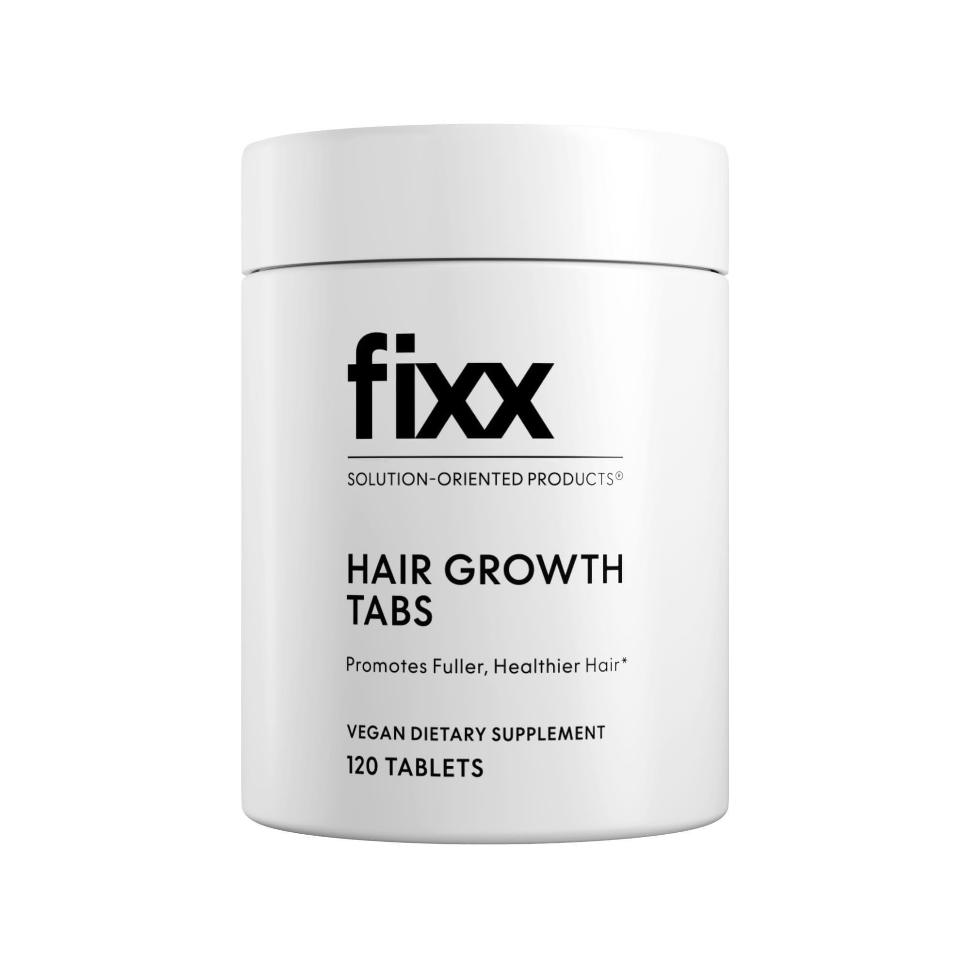 Fixx Hair Growth Tabs – Hair Supplement with Biotin, Millet, Ginseng & Pumpkin Seed – Supports Fuller Hair & Scalp Health – For Men & Women – 30-Day Supply