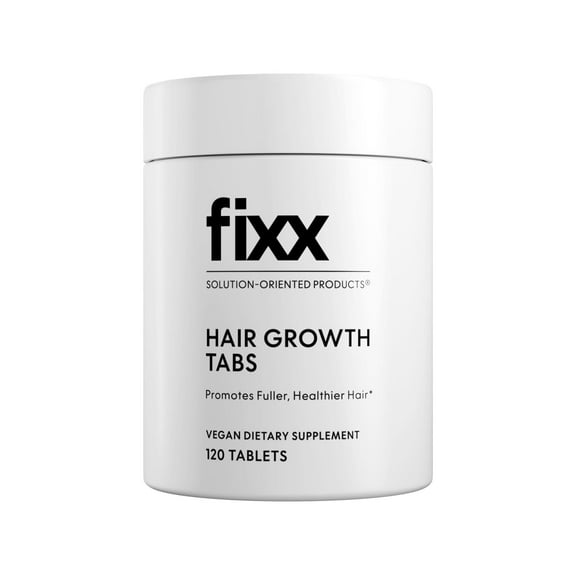 Fixx Hair Growth Tabs  Hair Supplement with Biotin, Millet, Ginseng & Pumpkin Seed  Supports Fuller Hair & Scalp Health  For Men & Women  30-Day Supply
