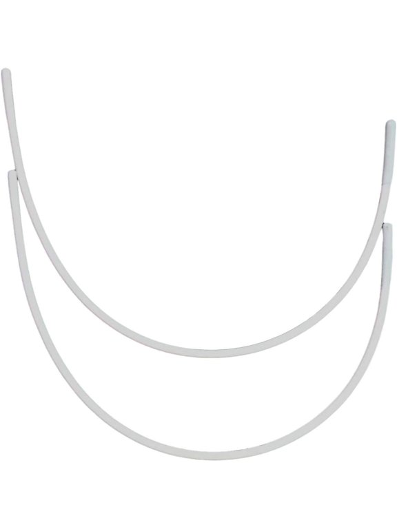 Carbon Steel Replacement Underwire Repair - Nylon Coated - Heavy Gauge Sturdy Wire for Bras - Vertical Wire Size 46-1 Pair - See Pictures for Measurements and How to Order
