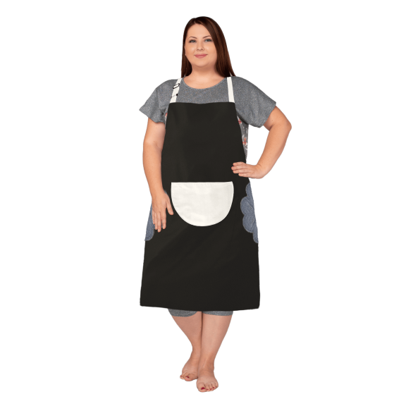 Fiykzur Plus Size Waterproof Apron With Pockets For Kitchen Use. Attached With Towel For Handwipe