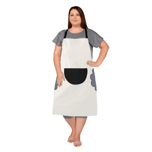 Fiykzur Plus Size Waterproof Apron With Pockets For Kitchen Use. Attached With Towel For Handwipe