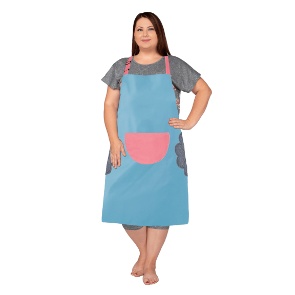 Fiykzur Plus Size Waterproof Apron With Pockets For Kitchen Use. Attached With Towel For Handwipe