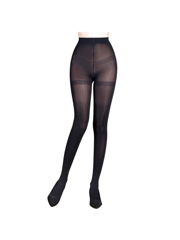 Women's Sexy Black Nylon Mesh Netting Thin Tights Sheer Silk Stockings for Women, One Size