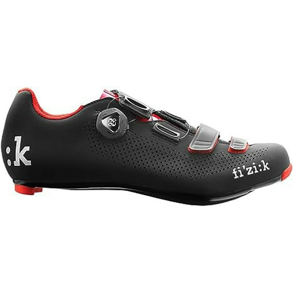 Fizik R4B Uomo Boa Cycling Shoe (Black/Red, 7)