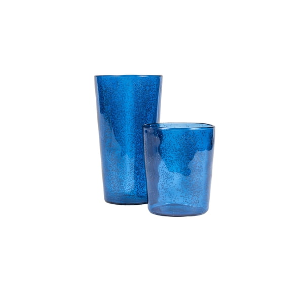 Fizz Bubbles Acrylic Drinkware Set - Blue - Set of 8