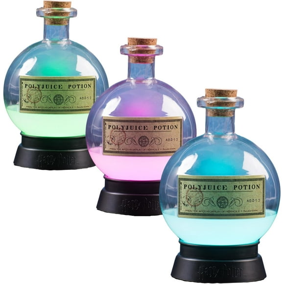 Fizz Creations Harry Potter Large Potion Mood Lamp Multicolor. Polyjuice Potion Lamp. LED Illuminated Color Changing Night Light. Harry Potter Halloween Decorations. Harry Potter Gifts.