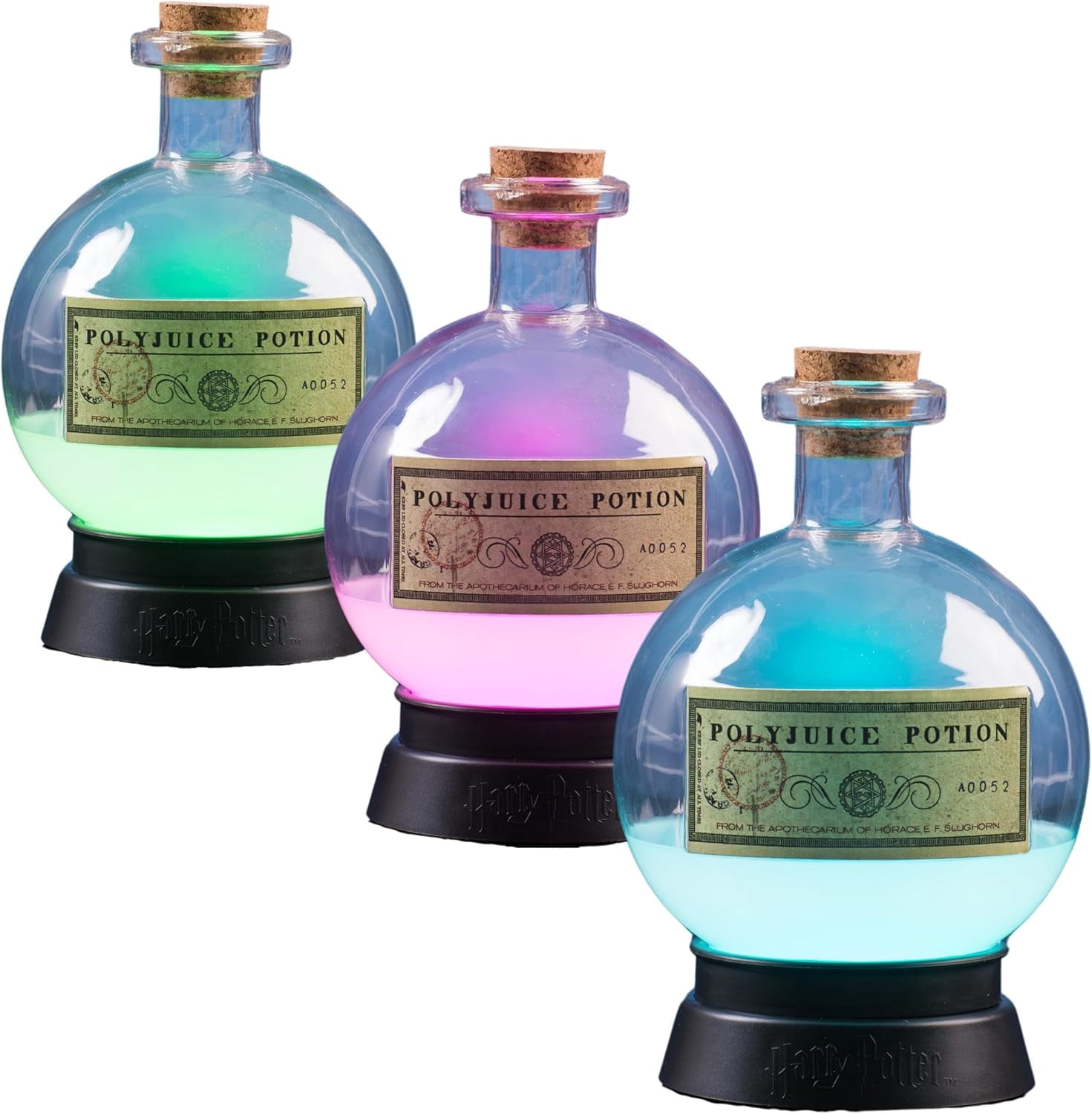 Fizz Creations Harry Potter Large Potion Mood Lamp Multicolor. Polyjuice Potion Lamp. LED Illuminated Color Changing Night Light. Harry Potter Halloween Decorations. Harry Potter Gifts.