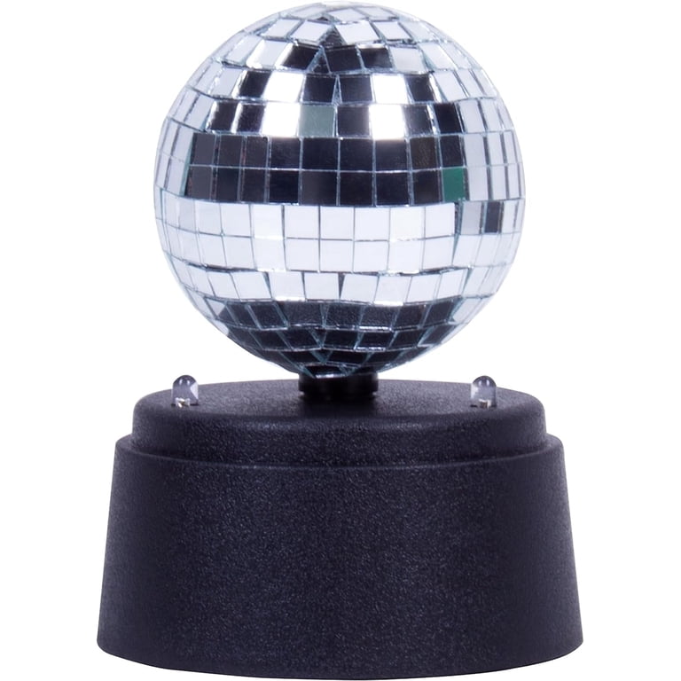 Fizz Creations Mini Mirror Ball, 5-Inch Tall Disco Ball & Stand