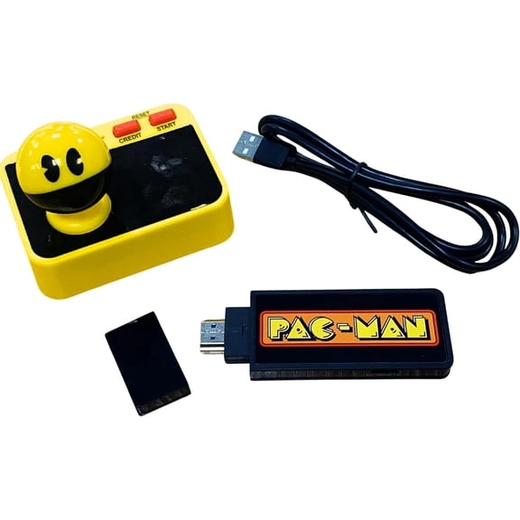 Fizz Creations PAC-Man Plug & Play. Retro Gaming Arcade Game. Wireless Controller. High-Definition Digital Video Output. Classic Pac Man Gameplay.