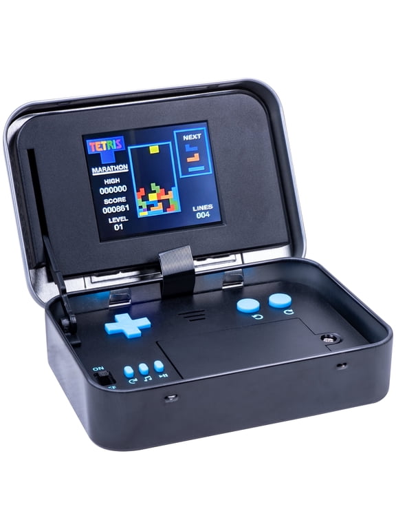 Tetris Mini Retro Handheld Arcade Game System in Tin