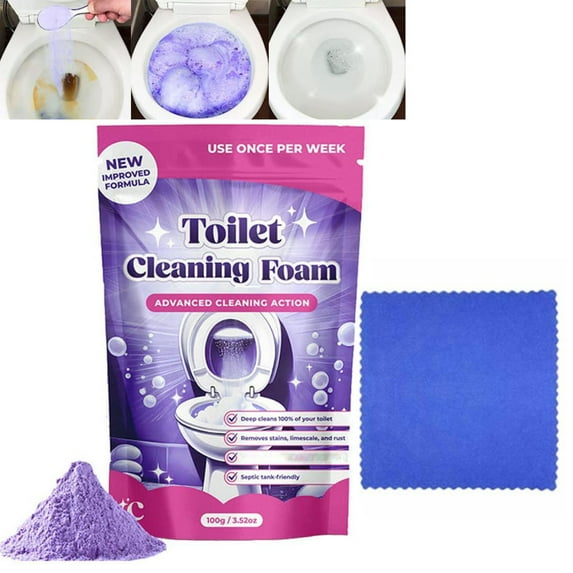 Toilet Bowl Cleaner, 2026 New Cleanings Powder, Touchless Foaming Toilet Cleaning Powder,Deep Cleaning,Eliminates Odors, for a Spotless Toilet,