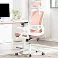 thumbnail image 1 of Fizzin Ergonomic Office Chair, 400 LBS Desk Chair with Adjustable Lumbar Support, High Back Breathable Mesh Computer Chair Rolling Work Swivel Task Chairs, Comfy Home Office Desk Chair (Pink), 1 of 18