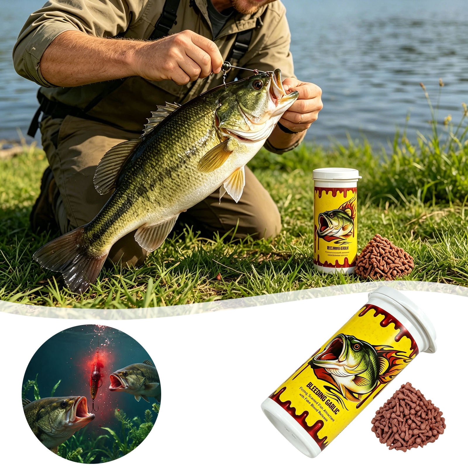 eagle claw fishing pole Trailmaster Spinning Rods fish finder for ice fishing and boat and 7 guides plus MADE IN SWEDEN – Item:Ring Hammer Swimbaits - #112 