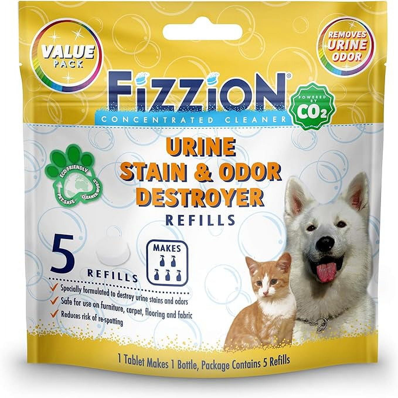 Fizzion Urine Pet Stain and Odor Destroyer (5 Tablets)