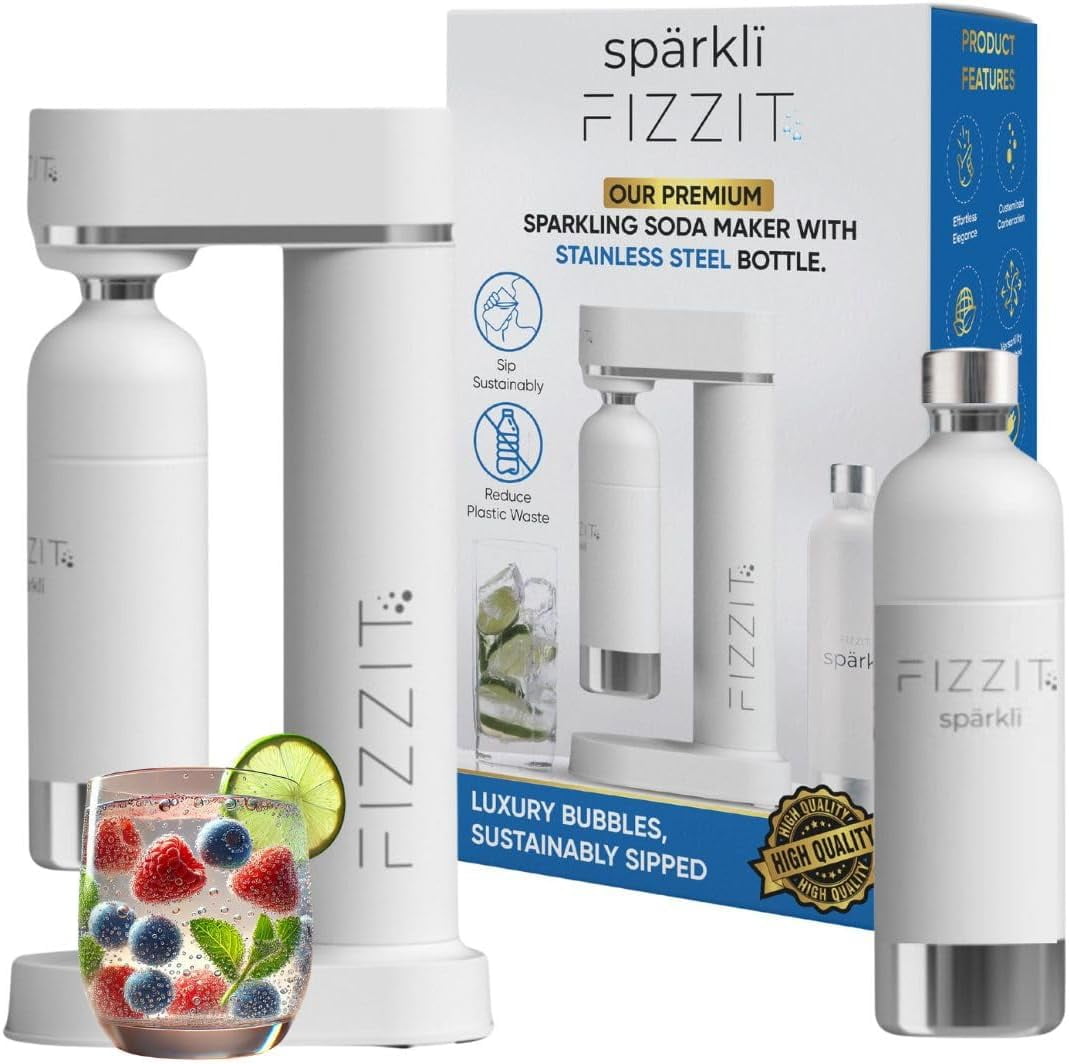 Drinkmate OmniFizz, Sparkling Water & Soda Maker, No CO2