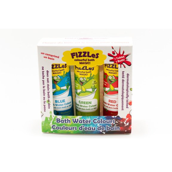 Fizzles Bath Color Tablets Triple Pack Set