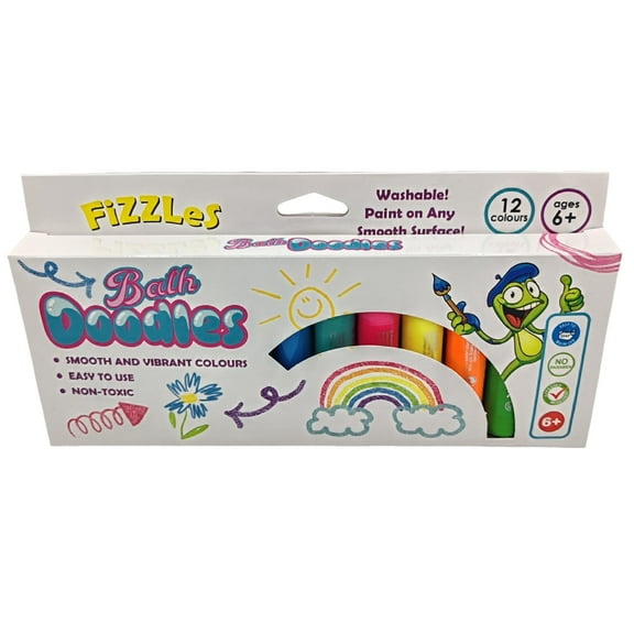 Fizzles Bath Doodles  Bring Creativity to Bath Time Fun! Washable Paint Sticks